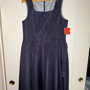 Isaac Mizrahi Midnight Blue Garment with bow belt